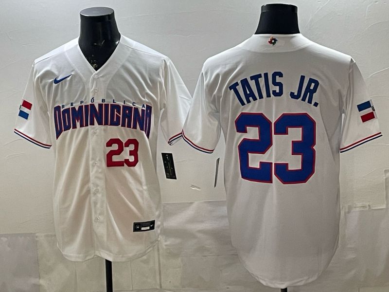 Men 2026 World Cub #23 Tatis jrWhite Nike MLB Jersey style 02